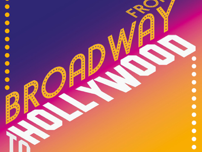 Poster for Hither Green Light Orchestra concert - From Broadway to Hollywood